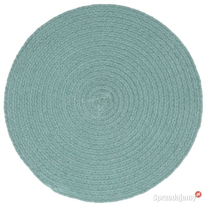 vidaXL Maty na stół 6 gładkie zielone 38 okrągłe Warszawa