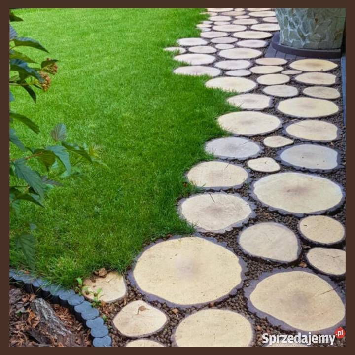 Plastry pnia betonowe drewno na chodnik ścieżkę sprzedam