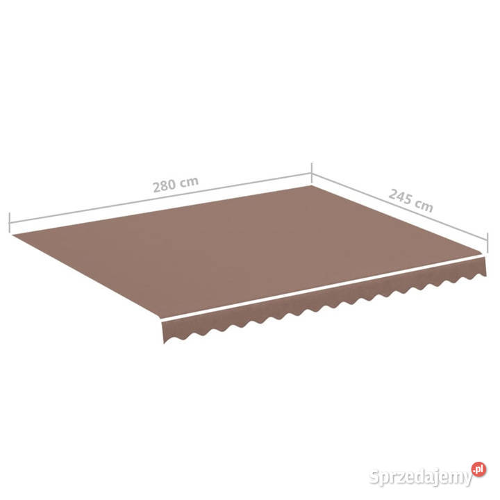 Zapasowa tkanina na markizę brązowa 3x25 m Warszawa sprzedam