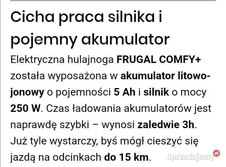 Sprzedam Hulajnogę elektryczną Frugal Sierpc
