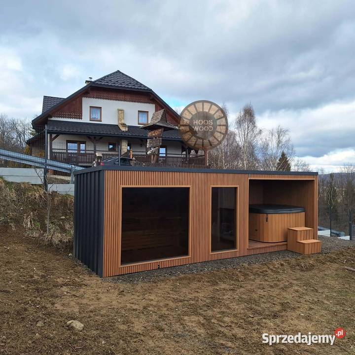 sauna ogrodowa z tarasem HOOS WOOD Przeworsk sprzedam