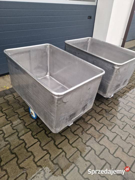 Zbiornik na kółkach wanna pojemnik stal Buk
