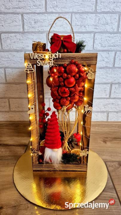 Stroiki świąteczne ze skrzatami lampiony Czarże sprzedam