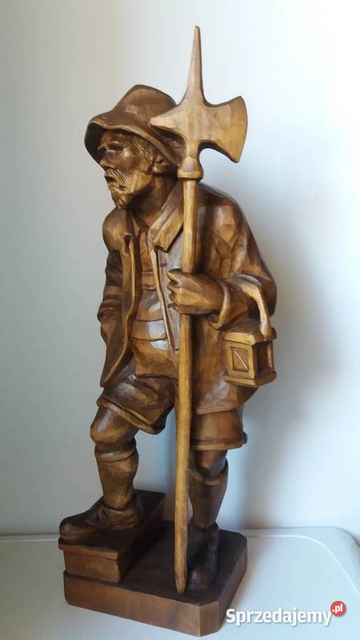 Rzeźba z drewna Halabardnik Strażnik Domu Lubień sprzedam