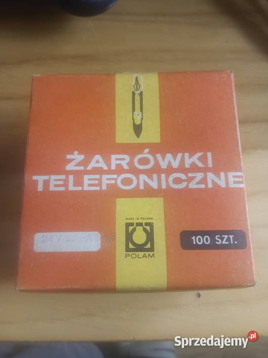 Żarówki telefoniczne 24V 50mA T68 100 sztuk małopolskie Oświęcim