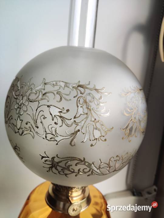 Stara francuska lampa naftowa 663 XIX wiek Kraków