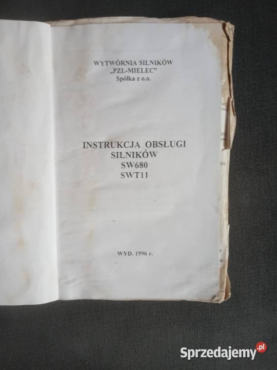 Instrukcja obsługi silników SW680 SWT11