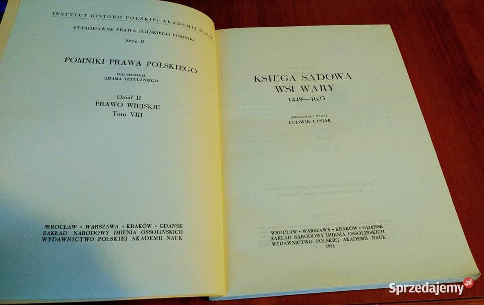 Księga sądowa wsi Wary 1449 1623 oprac i wyd miękka Książki naukowe i popularnonaukowe Gdańsk
