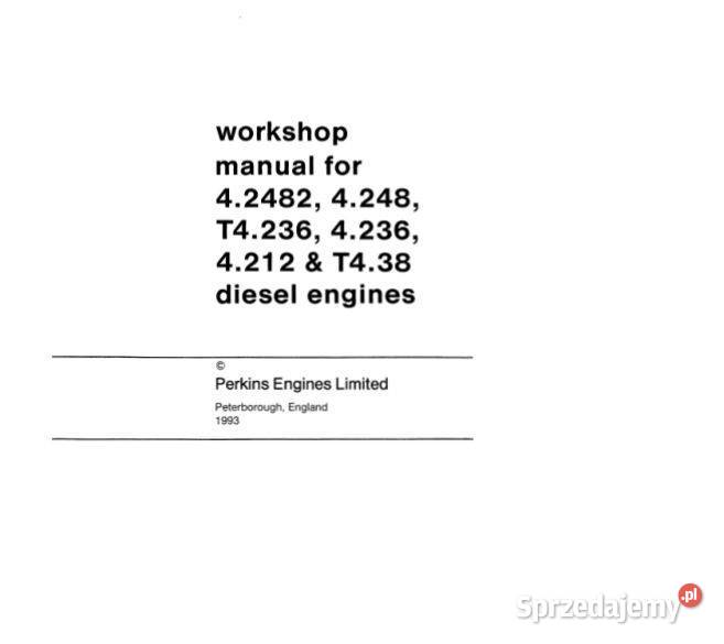 Perkins 42482 4248 T4236 4236 4212 T38 instr Kielce