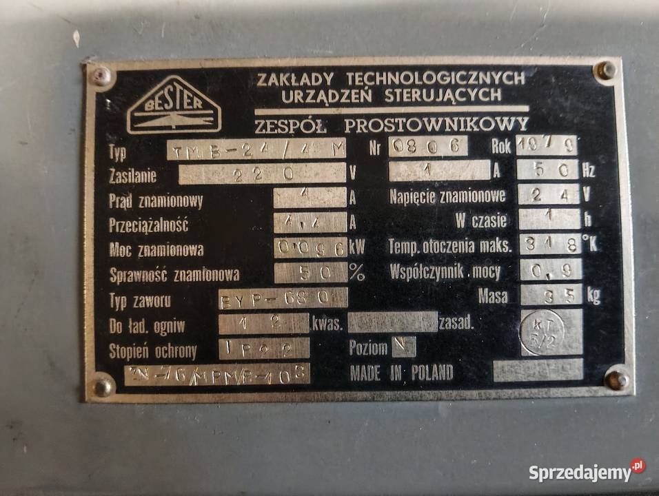 Prostownik BESTER 24 v Kępno