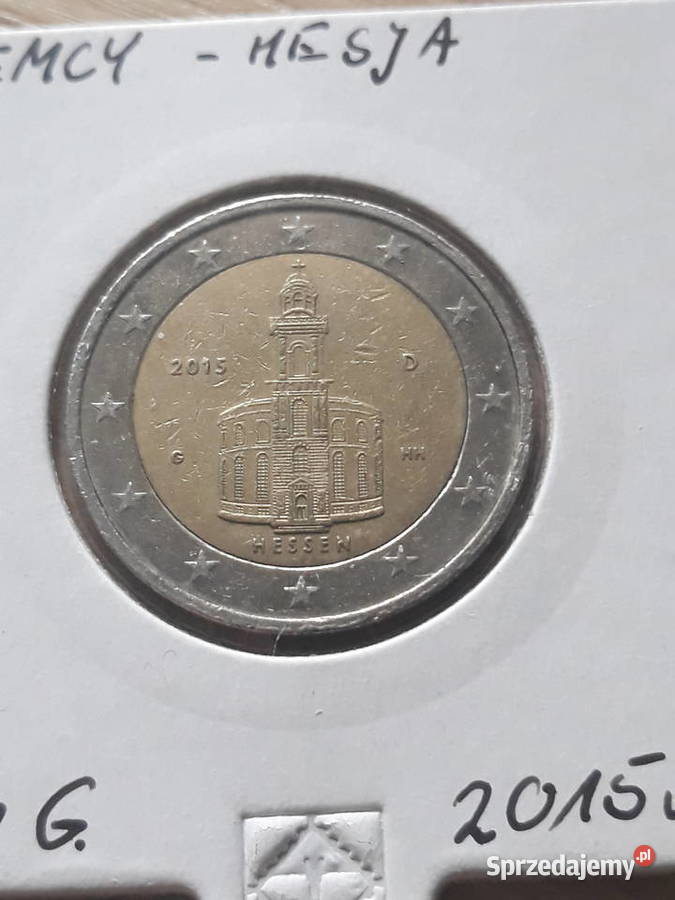 2 Euro HesjaNiemcy2015 r men G Antyki, Sztuka, Kolekcje Konin