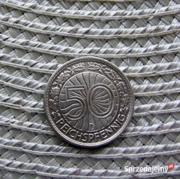 Niemcy 50 Reichspfennig 1928r D Numizmatyka Kalisz