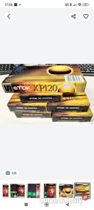 Kaseta SVHS EMTEC 180240 TDK 120 podkarpackie Łańcut