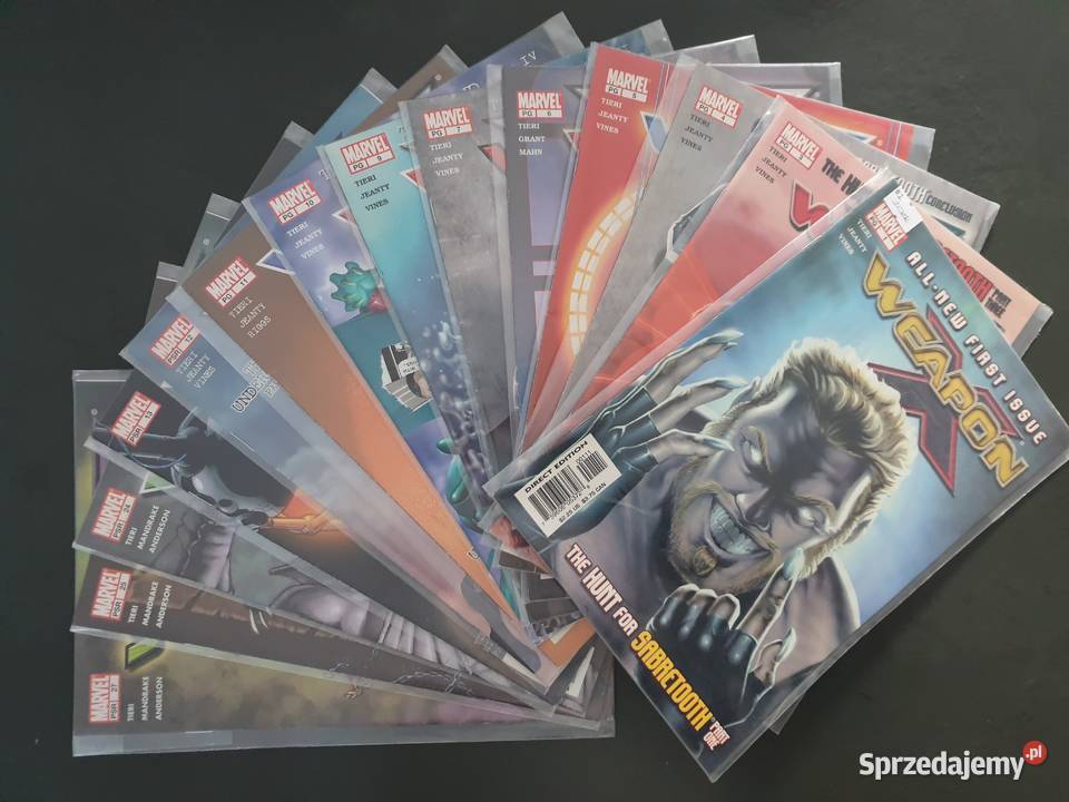 Weapon X zestaw 14 komiksów Marvel USA Amerykańskie