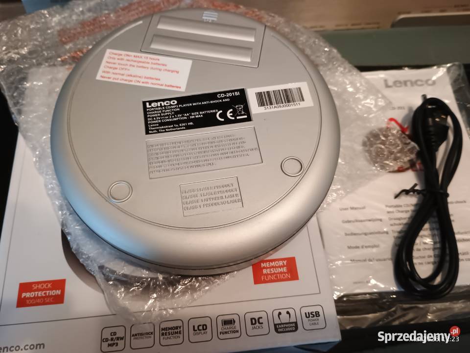 CD MP3 DVD LG ładowarka USB słuchawki Bluetooth