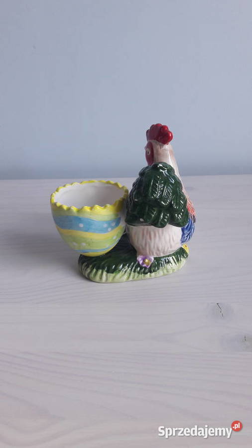 Ceramiczna ozdoba w kształcie kurczaka opolskie Głuchołazy