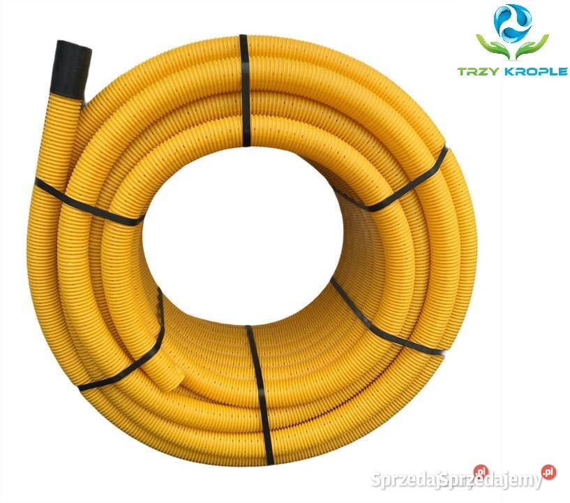 Rura fi80 drenażowa w oplocie otulinie owinięta Łódź sprzedam