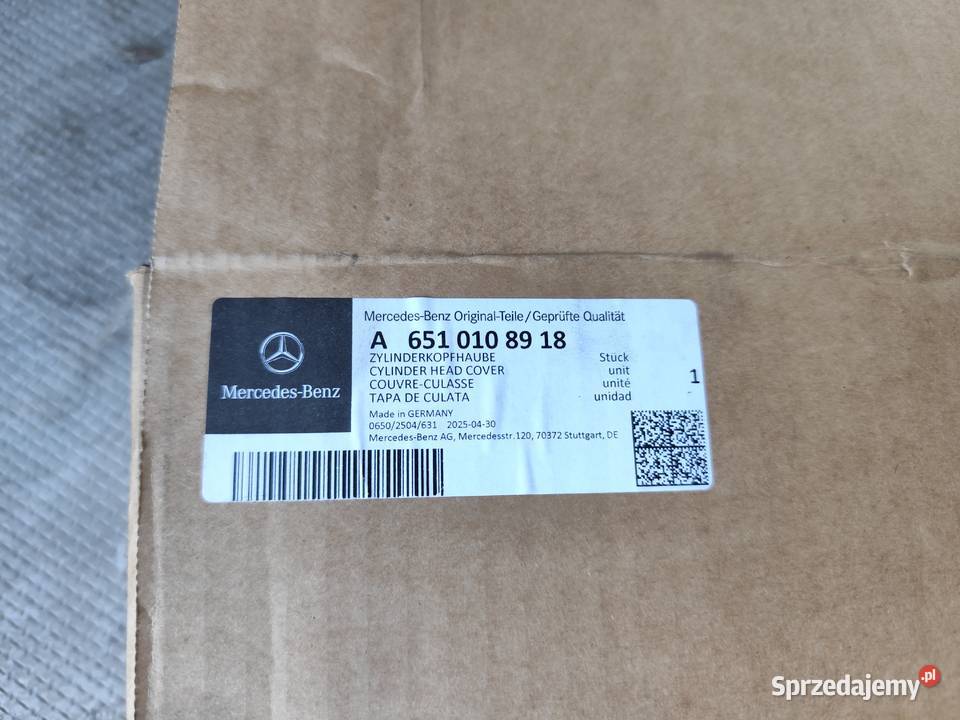 ORYGINALNA POKRYWA ZAWORÓW MERCEDESBENZ OM651 lubelskie Gościeradów Ukazowy