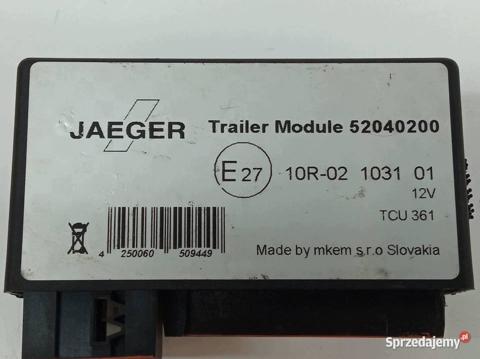 MODUŁ HAKA JAEGER 52040200 MercedesBenz Bklasa I osobowe Komputery