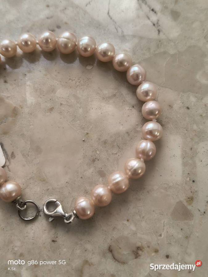 Bransoletka Nowa perły słodkowodne dł1750srebro Bransoletki Wałcz