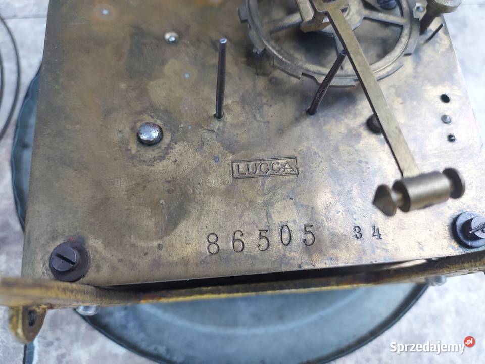 135 Zestaw mechanizm zegara Lucca pełna płyta pomorskie Tczew