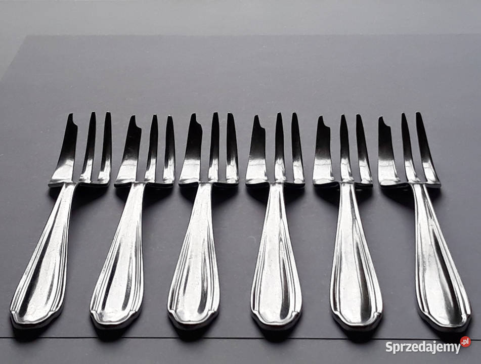 Widelczyki deserowe BAKELIT Gerlach sztućce PRL