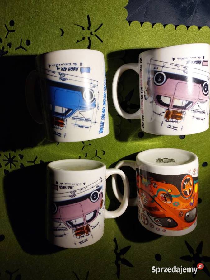 4 kubki z samochodem Wrocław