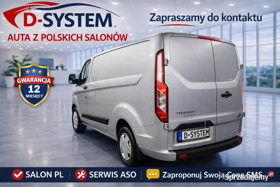 Ford Custom 2023r LONG Furgon fvat SUPER STAN Białystok