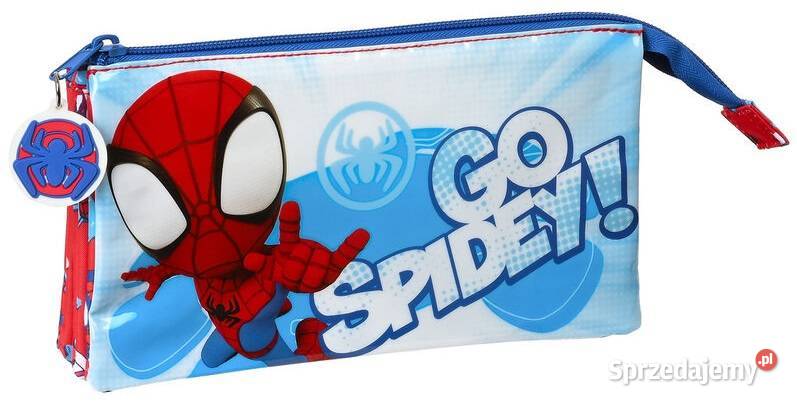 Piórnik Szkolny Spidey 3 Komory Saszetka na Mogilany