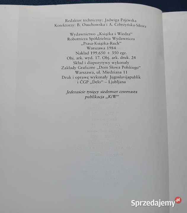 Adam Mickiewicz Pan Tadeusz KiW 1984 r