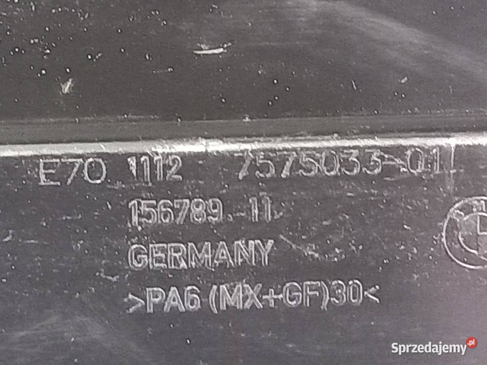BMW E60 E91 25 30 pokrywa silnika 7575031 Osłony silnika