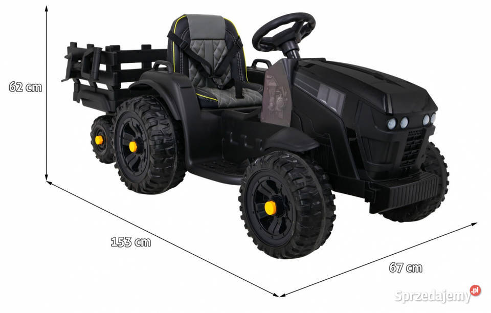 BAWIBUS Auto TRAKTOR TITANIUM z przyczepą na Pojazdy elektryczne i spalinowe Myszków