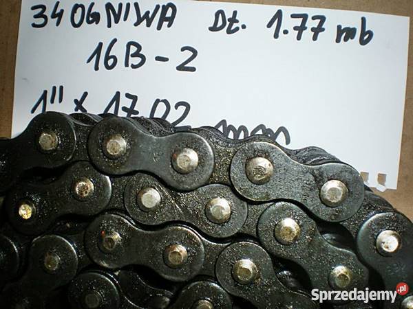 Łańcuch rolkowy dwurzędowy 16 B2 1 x 1702 mm Ostrów Wielkopolski sprzedam
