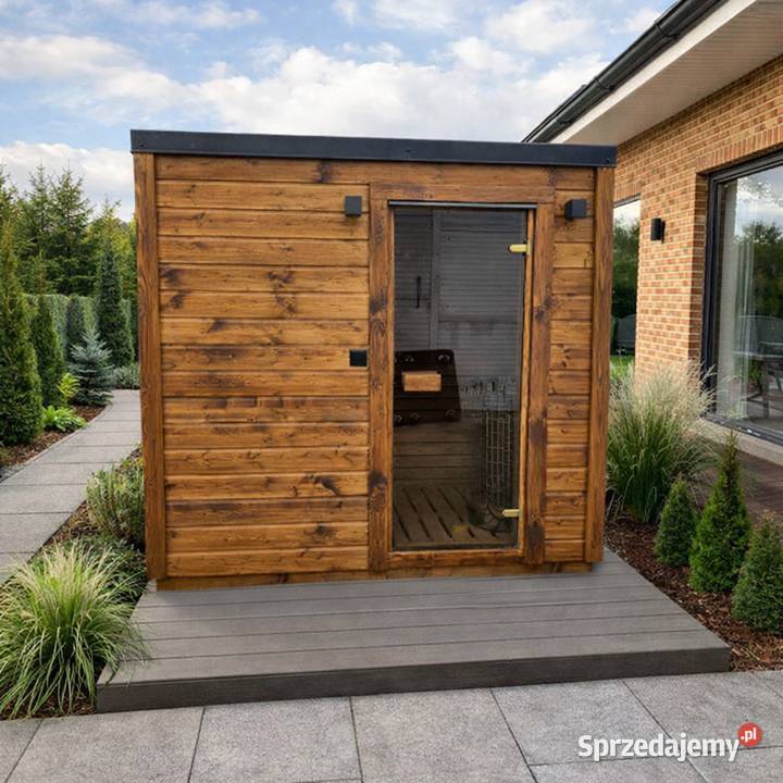SAUNA OGRODOWA CUBE LUX Kwardat 220x220 Lubin