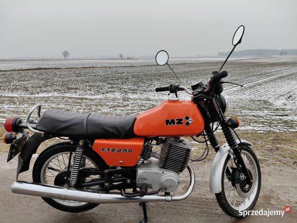 Motocykl MZ ETZ 250 1986r z dokumentami Pozostałe Nowe Skalmierzyce