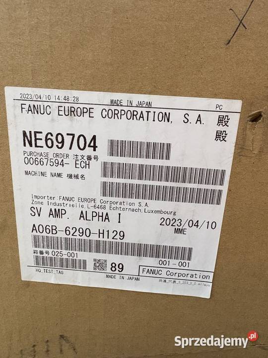 Fanuc A06B6290H129 Servo Amplifier mazowieckie Warszawa