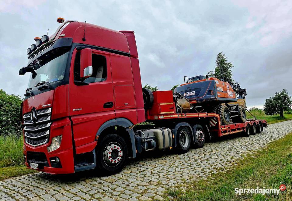 TRANSPORT NISKOPODWOZIOWY MASZYNY BUDOWLANE Transport specjalistyczny Szczecin