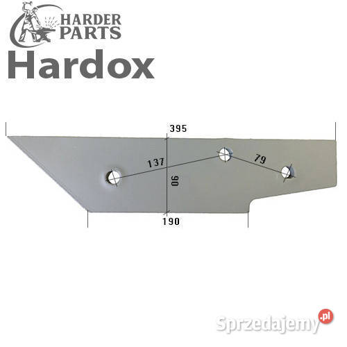 Płoza długa HARDOX 24061918P części do pługa Suwałki