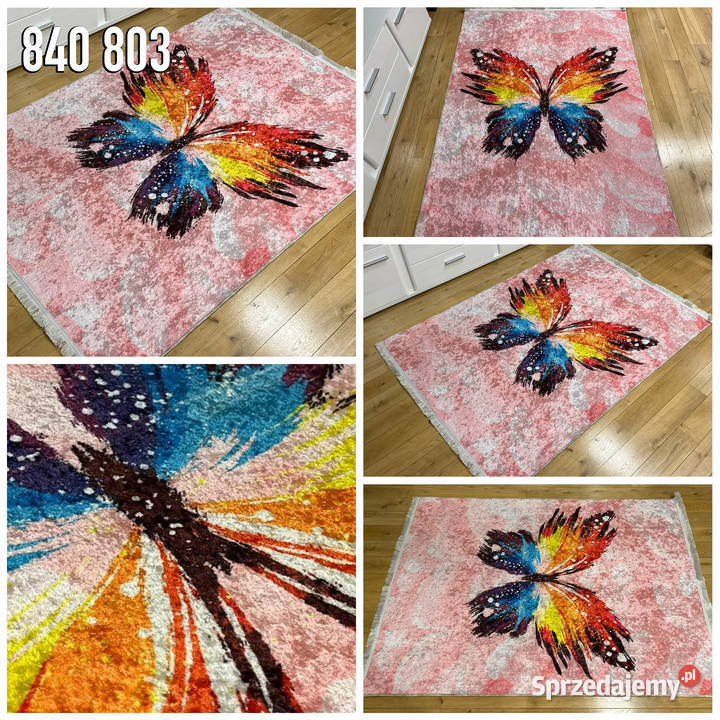NOWOCZESNY DYWAN DZIECIĘCY 120X170 PRINT 840803 różowy podlaskie Białystok
