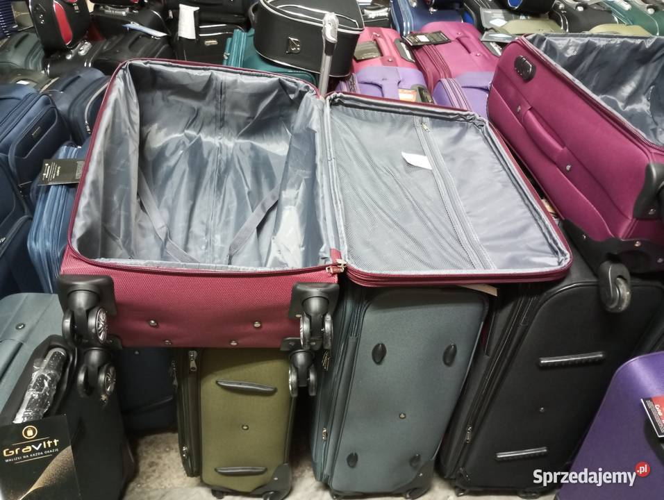 Walizka duża xxl z grubej codury na 4 kołach z Lublin