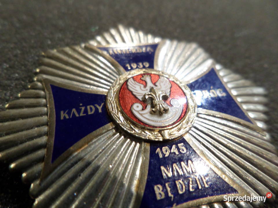 Harcerski Konspiracyjny Złoty Krzyż z Gwiazdą Poznań