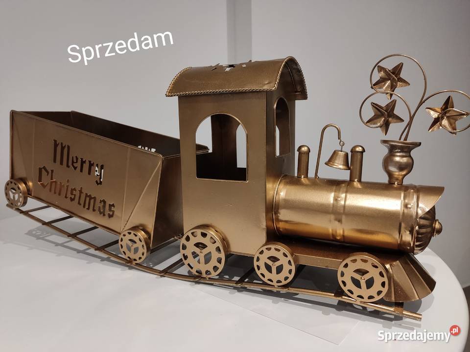 Złoty pociąg metalowy srebrny Dębica sprzedam