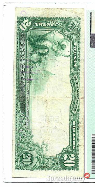 USA 20 Dolarów 1902 r York Nebraska PMG 24 ŻADKI Antyki, Sztuka, Kolekcje Węgorzewo