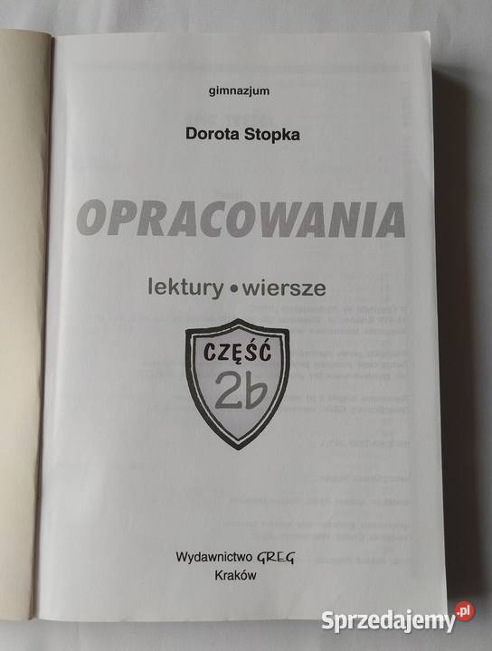 OPRACOWANIA gimnazjum Dorota Stopka Podręczniki Hajnówka sprzedam