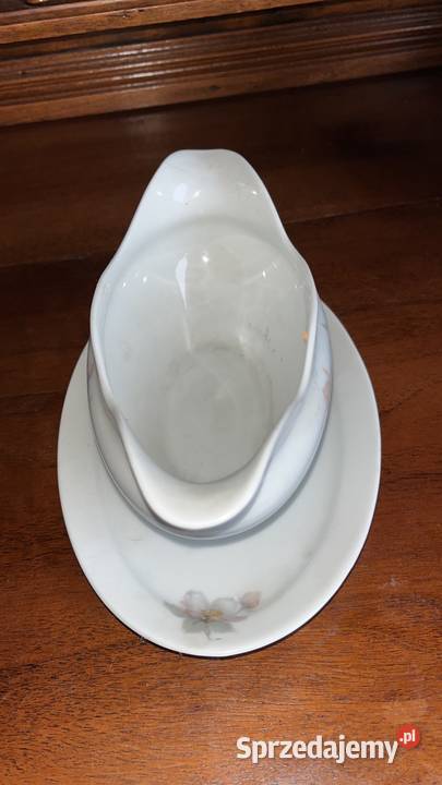Sosjerka Porcelana biała Gałązki kwitnącej Porcelana i szkło Gdańsk