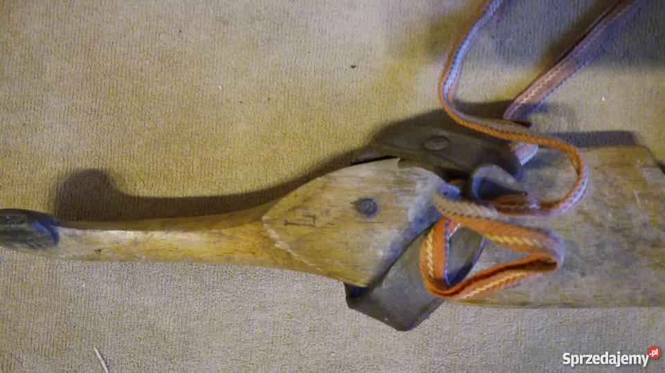 Stara drewniana łyżwa