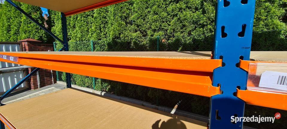 Regał magazynowy półkowy z demontażu 250x120x850 Radomierz