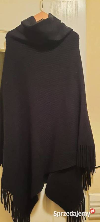 Dzianinowe ponczo z frędzlami na każdą sylwetkę Lublin