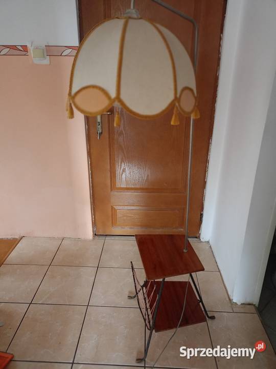 Lampa retro z gazetnikiem abażur Łódź