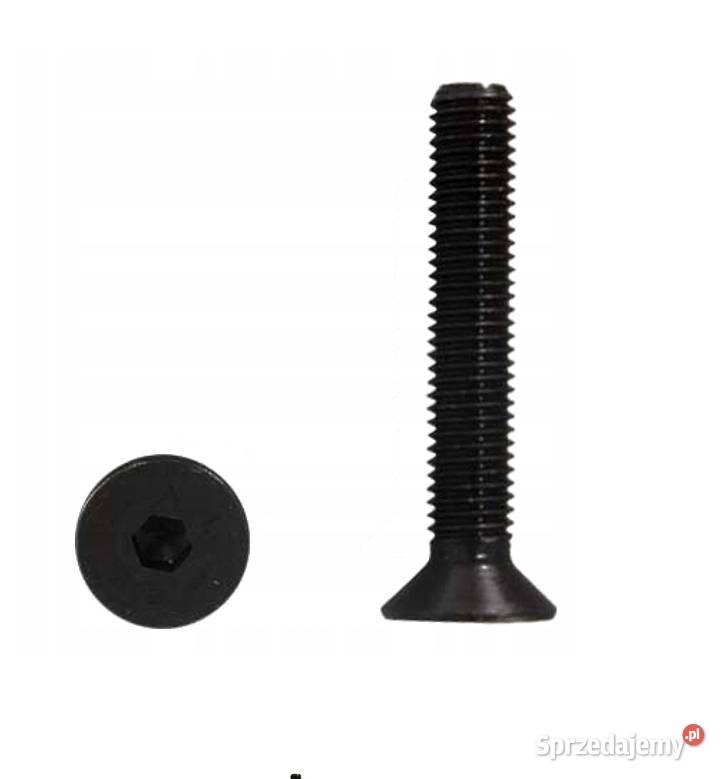 M10x60mm Śruba stożkowa 109 DIN 7991 czarna Pozostałe śląskie Rydułtowy